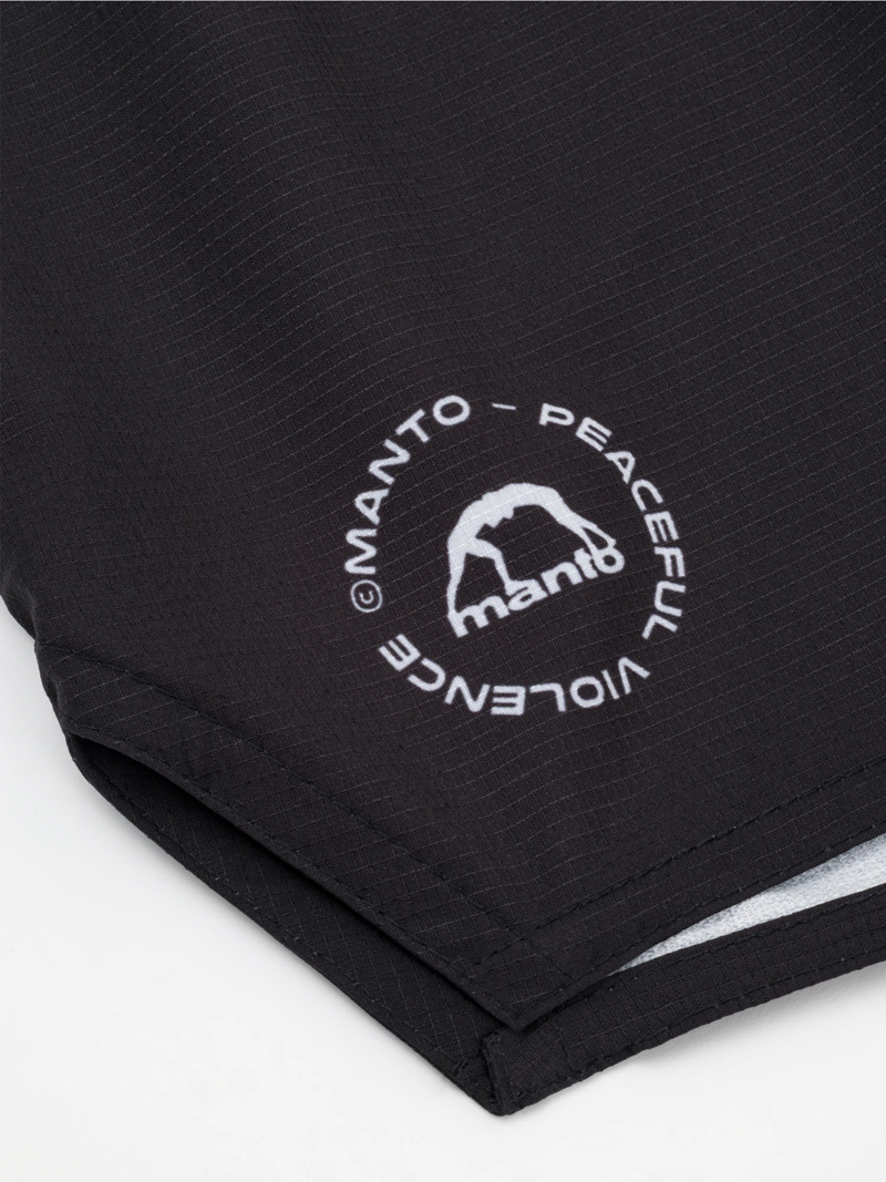 MANTO circle FIGHT SHORTS-black